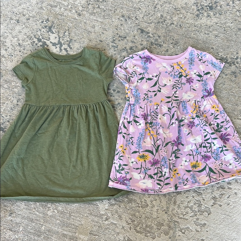 Old navy Floral and Green Kids Dress Set
